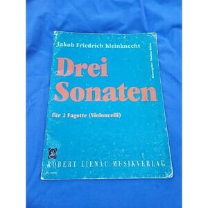 drei sonaten fur 2‎ fagette violoncelli sheet music